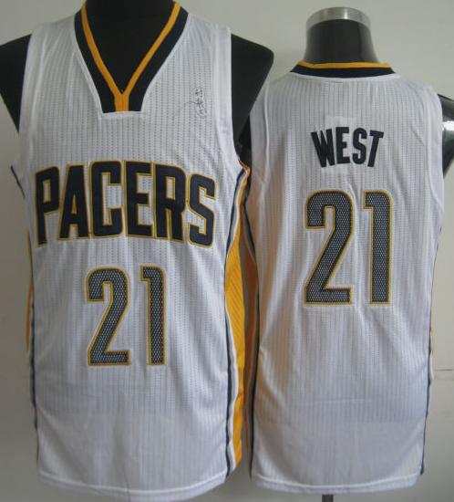 Indiana Pacers 21 David West White Revolution 30 NBA Jerseys Cheap