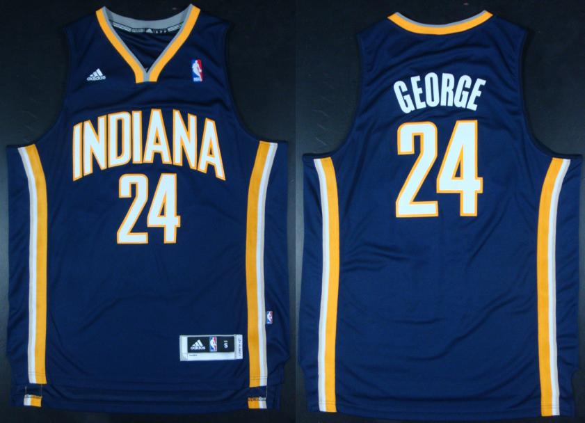 Indiana Pacers 24 Paul George Blue Revolution 30 Swingman NBA Jerseys