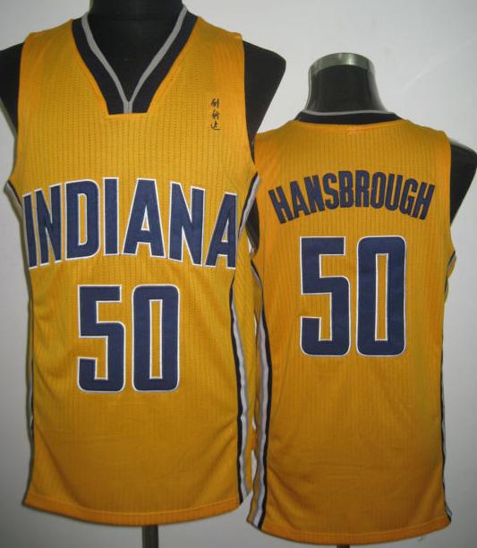 Indiana Pacers 50 Tyler Hansbrough Yellow Revolution 30 NBA Jerseys Cheap