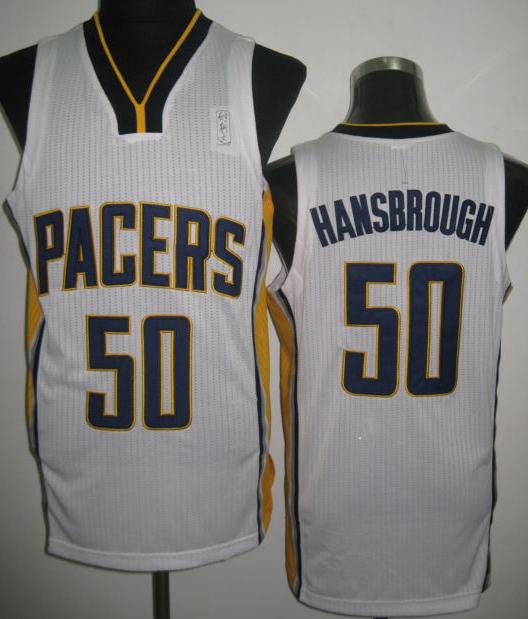 Indiana Pacers 50 Tyler Hansbrough White Revolution 30 NBA Jerseys