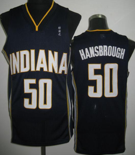 Indiana Pacers 50 Tyler Hansbrough Blue Revolution 30 NBA Jerseys