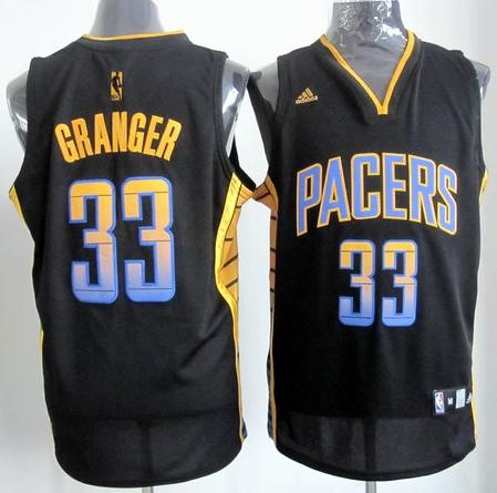 Indiana Pacers 33# Danny Granger Black Vibe Fashion Revolution 30 Swingman Jersey