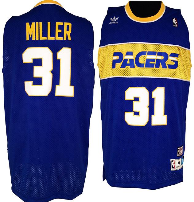 Indiana Pacers #31 Reggie Miller Blue Soul Swingman M&N Jersey