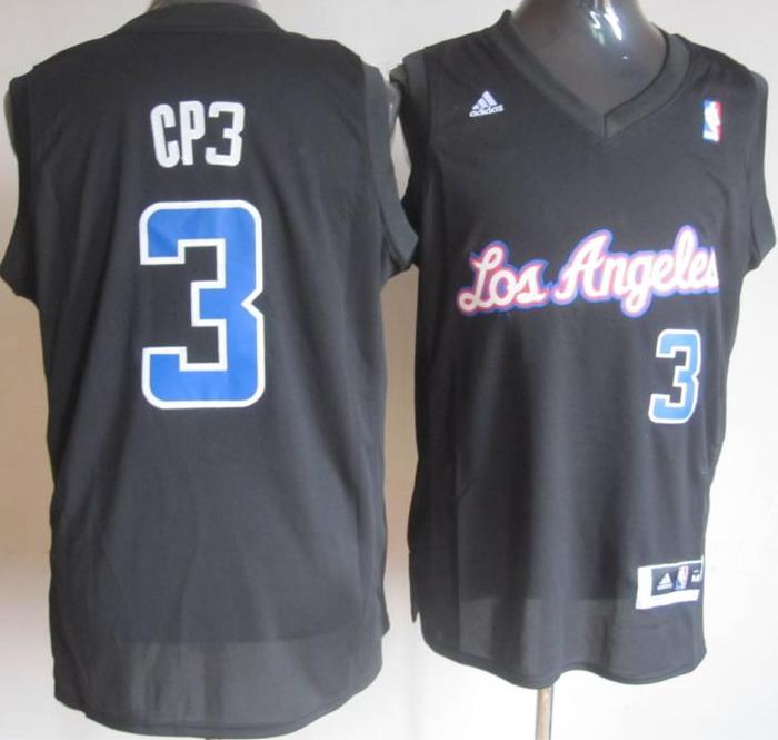 Los Angeles Clippers 3 Chris Paul Black CP3 Fashion Swingman NBA Jerseys Cheap
