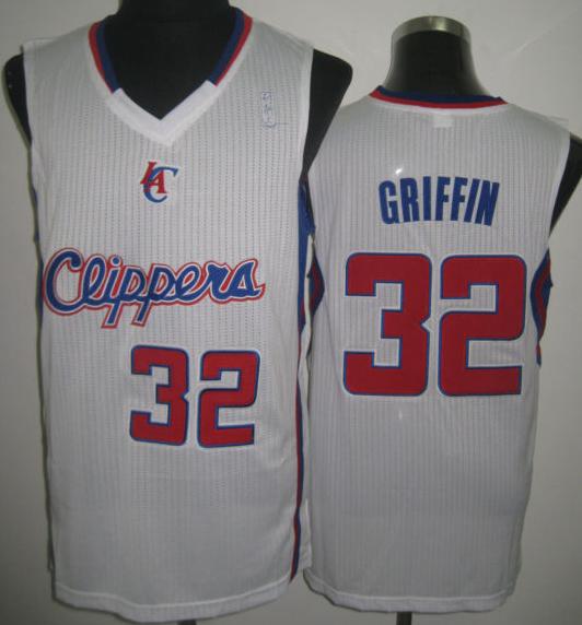 Los Angeles Clippers 32 Blake Griffin White Revolution 30 NBA Jerseys Cheap