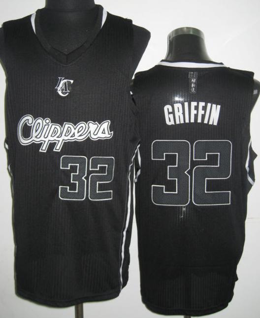 Los Angeles Clippers #32 Blake Griffin Black Revolution 30 NBA Jerseys Cheap