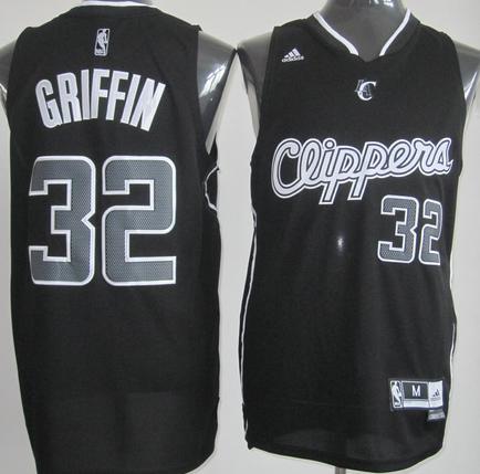 Revolution 30 Los Angeles Clippers #32 Blake Griffin Black Swingman NBA Jerseys Cheap