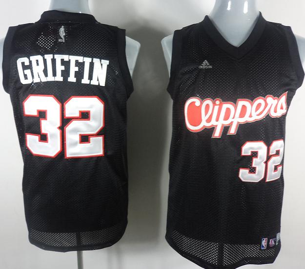 Los Angeles Clippers #32 Blake Griffin Black Jerseys Cheap