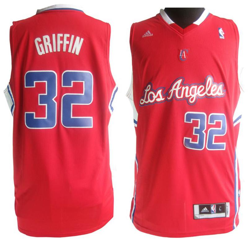 Revolution 30 Los Angeles Clippers 32 Blake Griffin Red Swingman Jersey Cheap