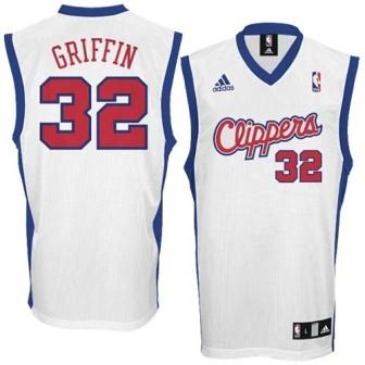 Los Angeles Clippers 32 Griffin White Jersey Cheap