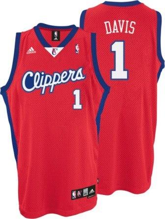Los Angeles Clippers 1 Baron Davis Swingman red Jersey Cheap