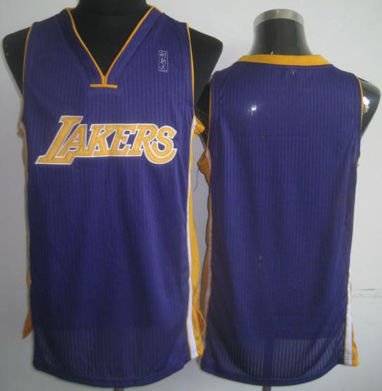 Los Angeles Lakers Blank Purple Revolution 30 NBA Jerseys Cheap
