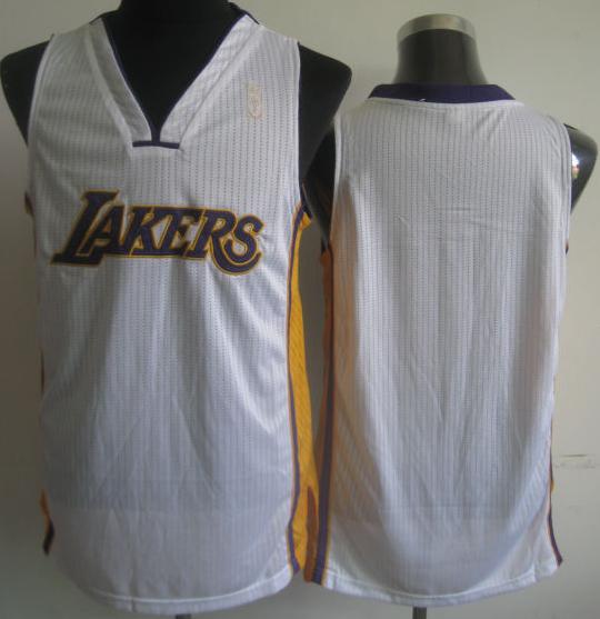 Los Angeles Lakers Blank White Revolution 30 NBA Jerseys Cheap