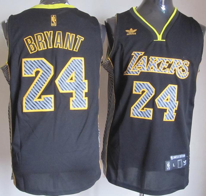 Los Angeles Lakers 24 Kobe Bryant Black Electricity Fashion Revolution 30 Swingman NBA Jerseys Los Angeles Lakers 24 Kobe Bryant Black Electricity Fashion Revolution 30 Swingman NBA Jerseys
