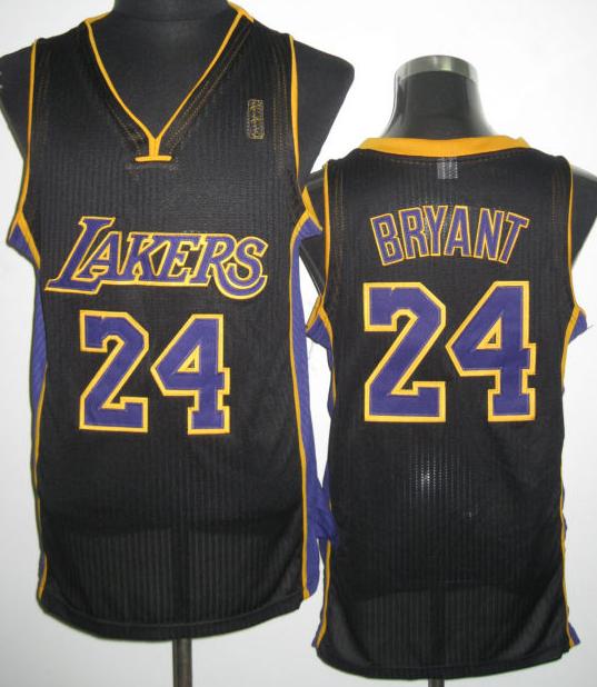 Los Angeles Lakers 24 Kobe Bryant Black Revolution 30 NBA Jerseys Purple Number Cheap