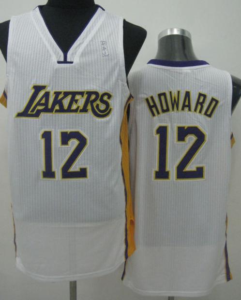 Los Angeles Lakers 12# Dwight Howard White Revolution 30 NBA Jerseys Cheap