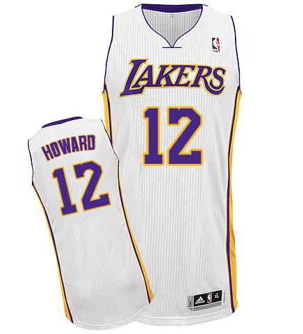 Los Angeles Lakers 12# Dwight Howard White Revolution 30 NBA Jerseys Cheap