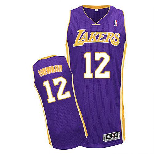 Los Angeles Lakers 12# Dwight Howard Purple Revolution 30 NBA Jersey Cheap