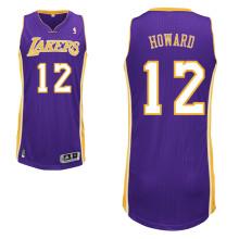 Los Angeles Lakers 12# Dwight Howard Purple Revolution 30 Swingman Jersey Cheap