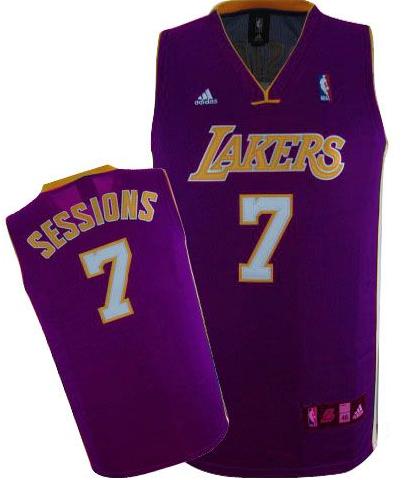 Los Angeles Lakers #7 Ramon Sessions Purple Swingman Jersey Cheap