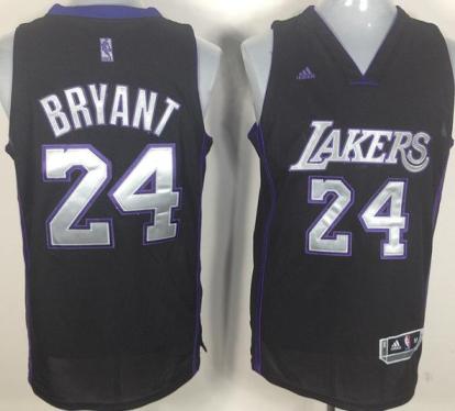 Los Angeles Lakers 24 Kobe Bryant Black Swingman Jerseys Cheap