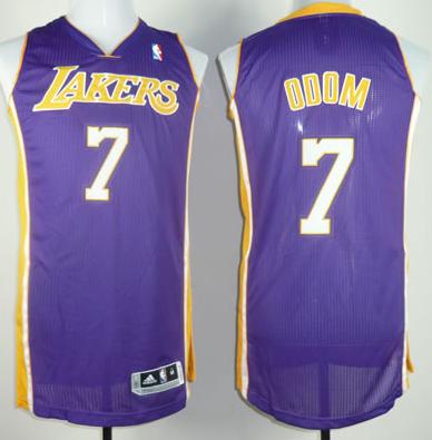 Revolution 30 Los Angeles Lakers 7 Lamar Odom Purple NBA Jerseys Cheap