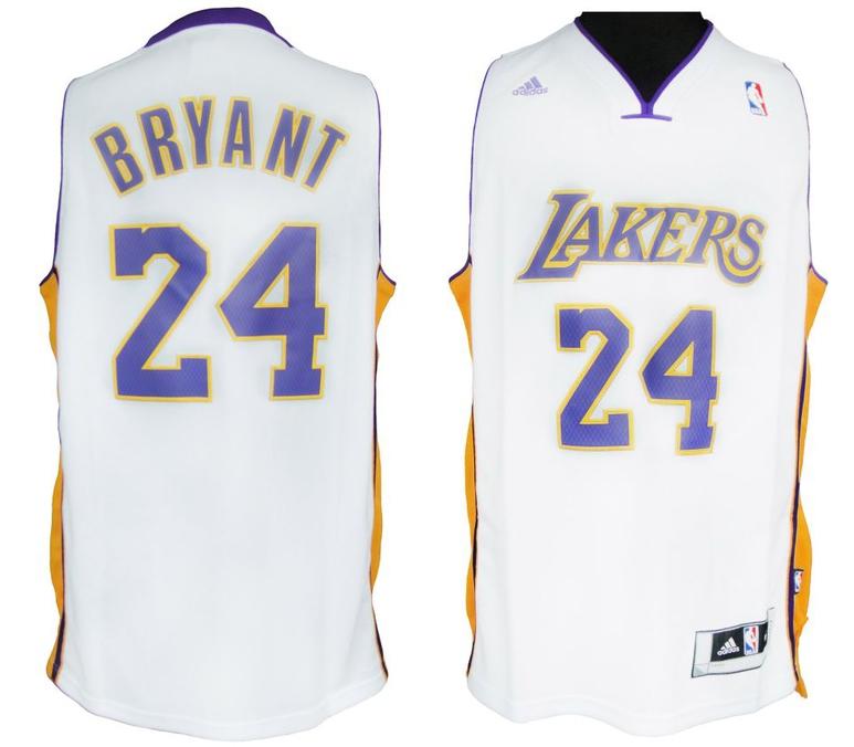 Revolution 30 Los Angeles Lakers 24 Kobe Bryant White Swingman Jersey Cheap