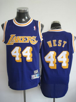 Los Angeles Lakers 44 West Purple Swingman Jerseys Cheap