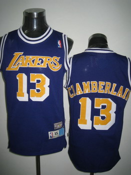 Los Angeles Lakers 13 Chamberlain Purple Swingman Jerseys