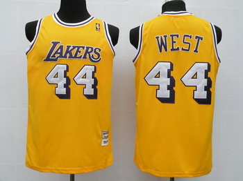 Los Angeles Lakers 44 West Yellow Swingman Jerseys Cheap