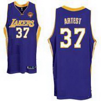 Los Angeles Lakers 37 Ron Artest Stitched Purple Jersey 2010 Finals patch Cheap