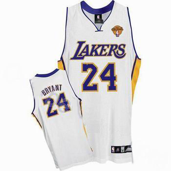 Los Angeles Lakers 24 Kobe Bryant Stitched White Jersey 2010 Finals Jersey Cheap