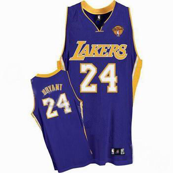 Los Angeles Lakers 24 Kobe Bryant Stitched Purple 2010 Finals Jersey Cheap