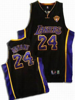 Los Angeles Lakers 24 Kobe Bryant Stitched Black Jersey 2010 Finals Jersey Cheap