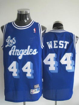 Los Angeles Lakers 44 WEST blue swingman jerseys Cheap