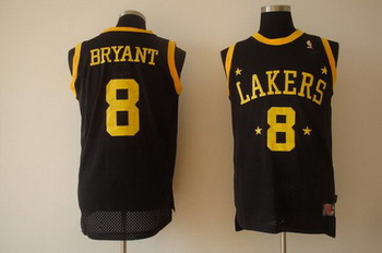 Los Angeles Lakers 8 Bryant black SWINGMAN jerseys Cheap