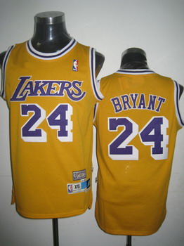 Los Angeles Lakers 24 Bryant yellow SWINGMAN jerseys Cheap