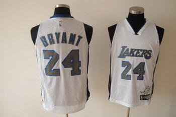 Los Angeles Lakers 24 Bryant white SWINGMAN jerseys Cheap