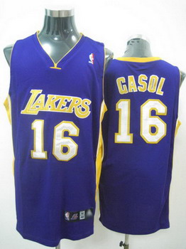 Los Angeles Lakes Gasol purple jerseys Cheap