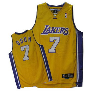Los Angeles Lakers Odom yellow jerseys Cheap
