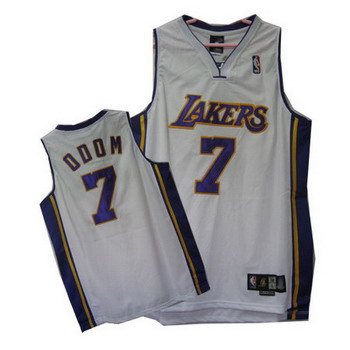 Los Angeles Lakers Odom white jerseys Cheap