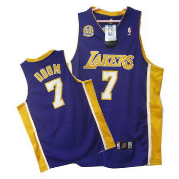 Los Angeles Lakers Odom purple jerseys Cheap