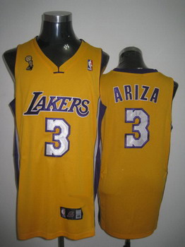 Los Angeles Lakers Ariza yellow jerseys Cheap