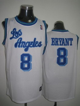 Los Angeles Lakers 8 Bryant white jerseys Cheap