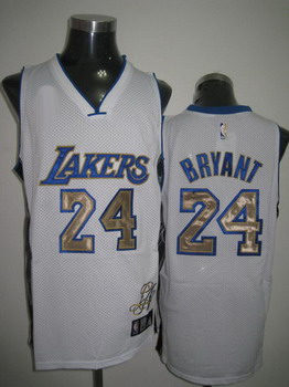 Los Angeles Lakers 24 Bryant white