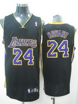 Los Angeles Lakers 24 Bryant black jerseys Cheap