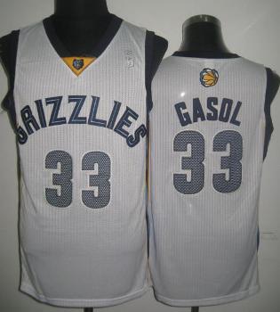 Memphis Grizzlies 33 Marc Gasol White Revolution 30 NBA Jerseys