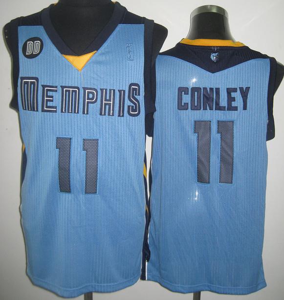 Memphis Grizzlies 11 Michael Conley Light Blue Revolution 30 NBA Basketball Jerseys