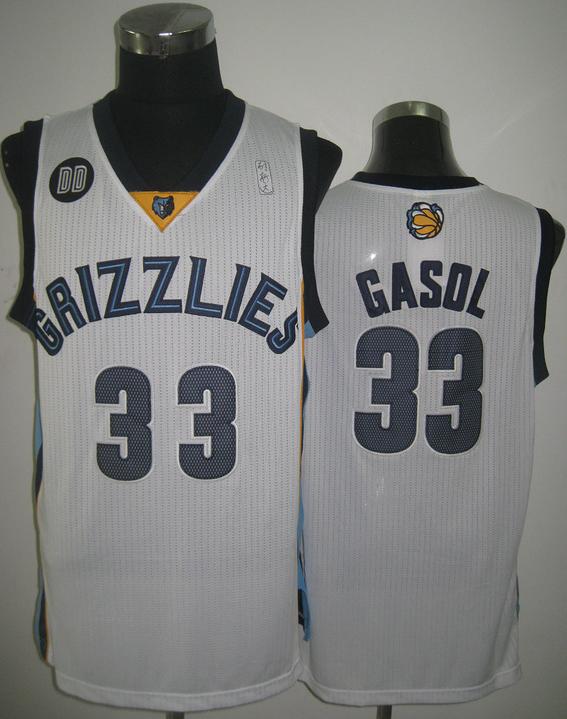 Memphis Grizzlies 33 Marc Gasol White Revolution 30 NBA Jerseys