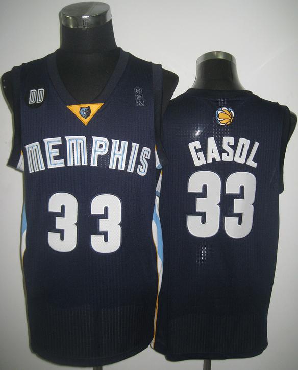 Memphis Grizzlies 33 Marc Gasol Blue Revolution 30 NBA Jerseys